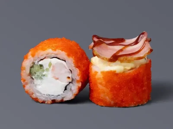 Креветка с беконом