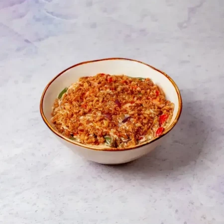 Рис с креветками в сливочном соусе