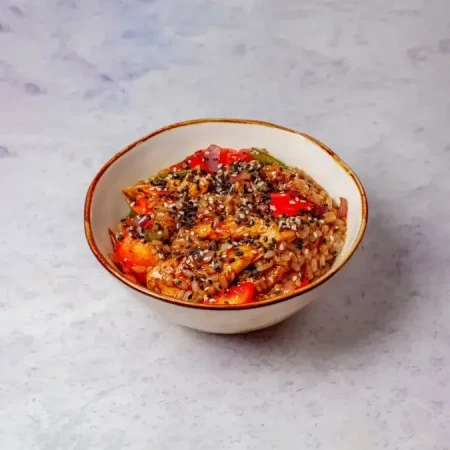 Рис с курицей терияки