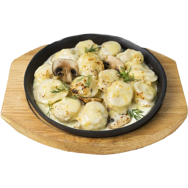 Пельмени Запеченные с грибами