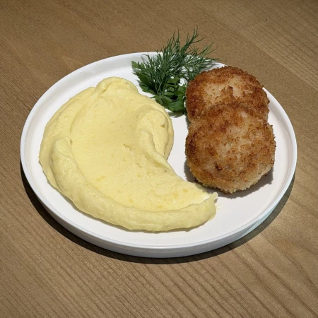 Котлеты рыбные с картофельным пюре