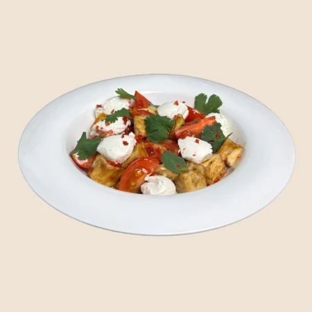 Салат "С хрустящими баклажанами"