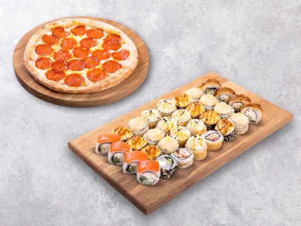 Набор По любви + пицца Пепперони 25см в подарок