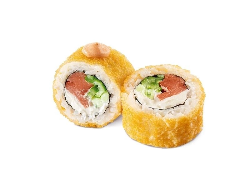 Темпура с копчёным лососем