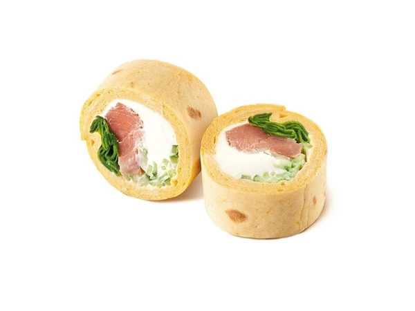 Тортилья с копчёным лососем