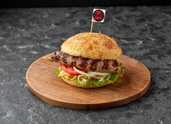 Мини-бургер фаршированная плескавица