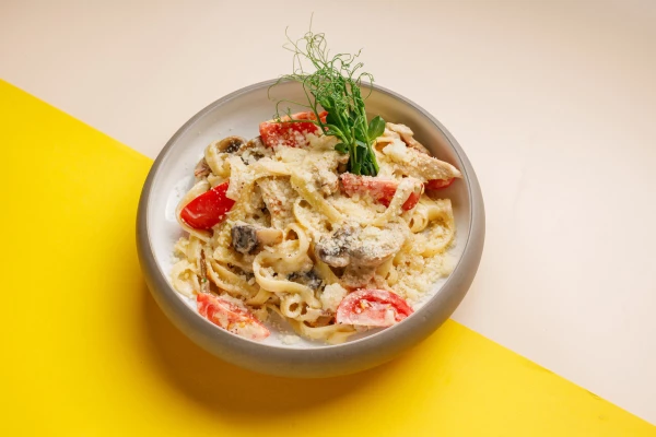 Паста кур\грибы