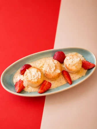 Сырники с маковым муссом