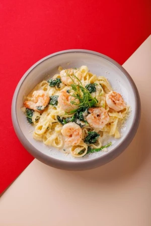 Сливочные креветки