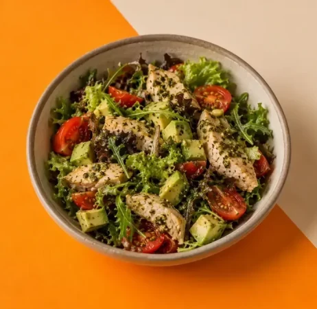 Салат песто с курочкой