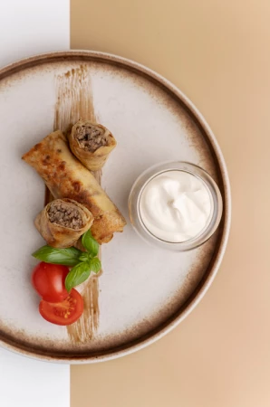 Блинчики с мясом