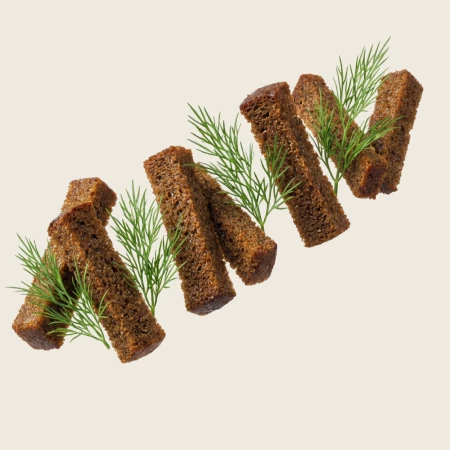 Гренки чесночные с сыром пармезан и соусом ранч