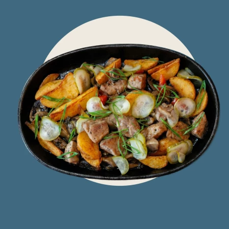 Скоблянка на сковородке