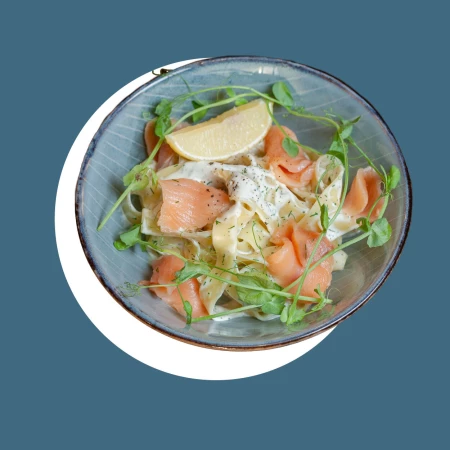 Паста с лососем