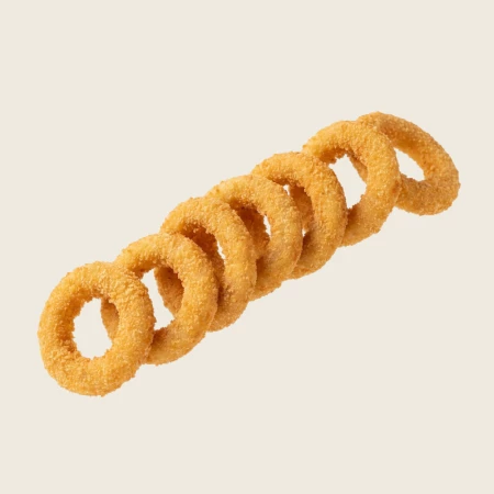 Кольца кальмара и лука в панировке