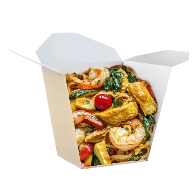 Яичная Курица с креветкой