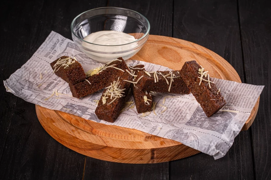 Гренки чесночные