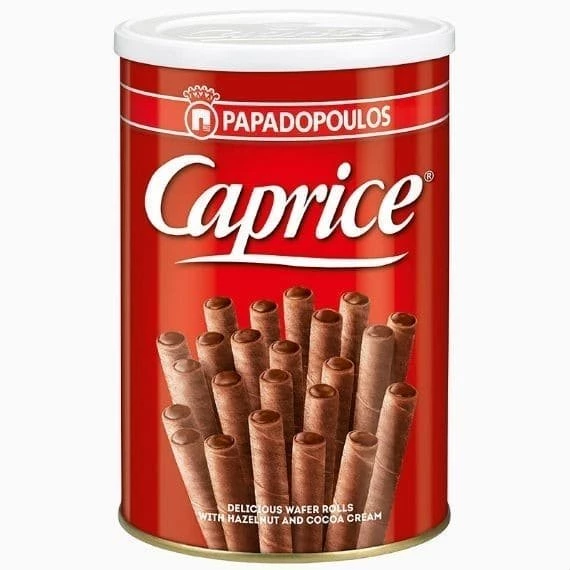 Вафли венские с фундуком и шоколадным кремом Caprice 400 гр ж/б