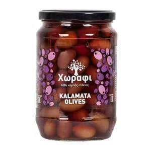 Оливки Каламата с косточкой Horafi 700 гр стекло
