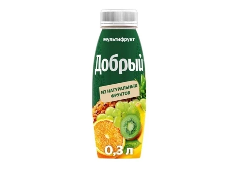 Сок Добрый мультифрукт 0,33л