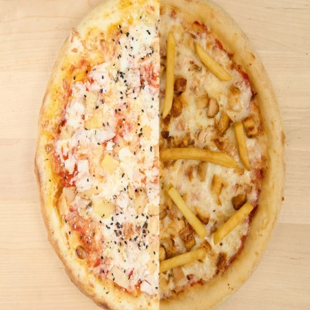 Пицца Гавайская и Фри 30см