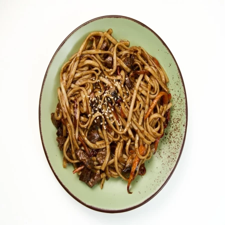 Удон говядина в терияки