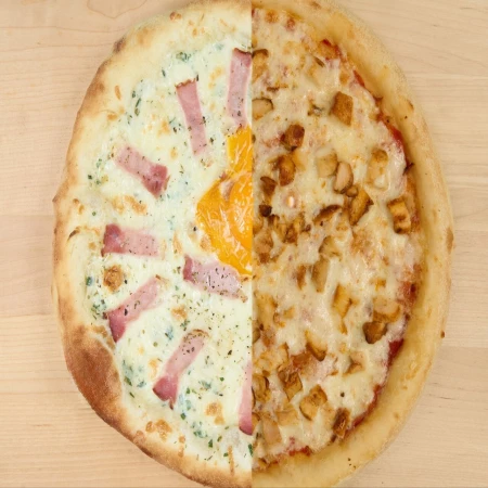 Пицца Карбонара/Двойной Цыпленок 30см