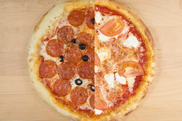 Пицца Пеперони и Маргарита 30см