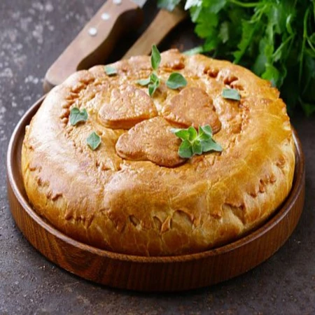 Пирог с  куриным жюльеном 1 кг