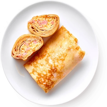 Блинчик с ветчиной и сыром 1 шт/70 гр