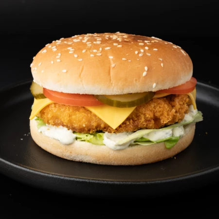 Бургер чикен с соусом цезарь 260г