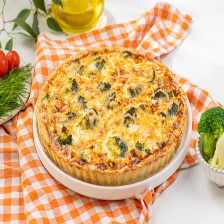 Киш с ветчиной и брокколи 1 кг