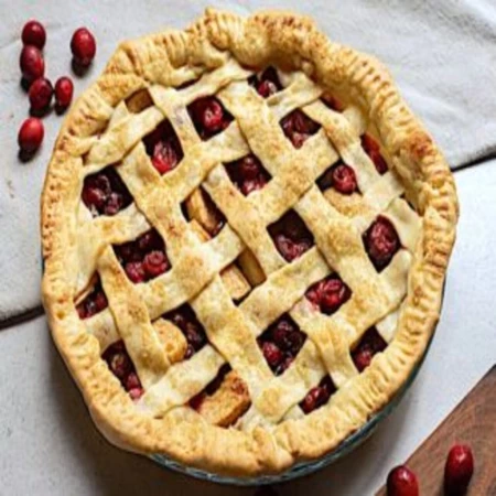 Пирог яблочный с клюквой 1 кг