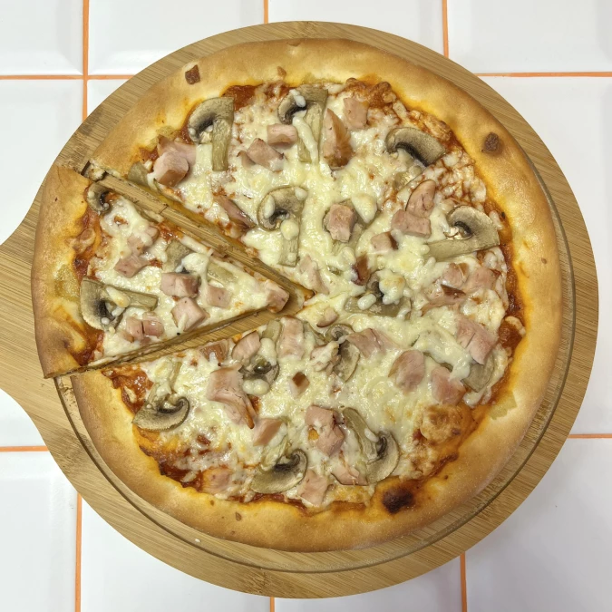 с курицей и грибами