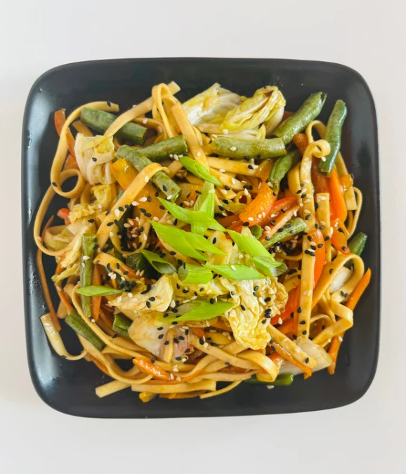Лапша удон с овощами