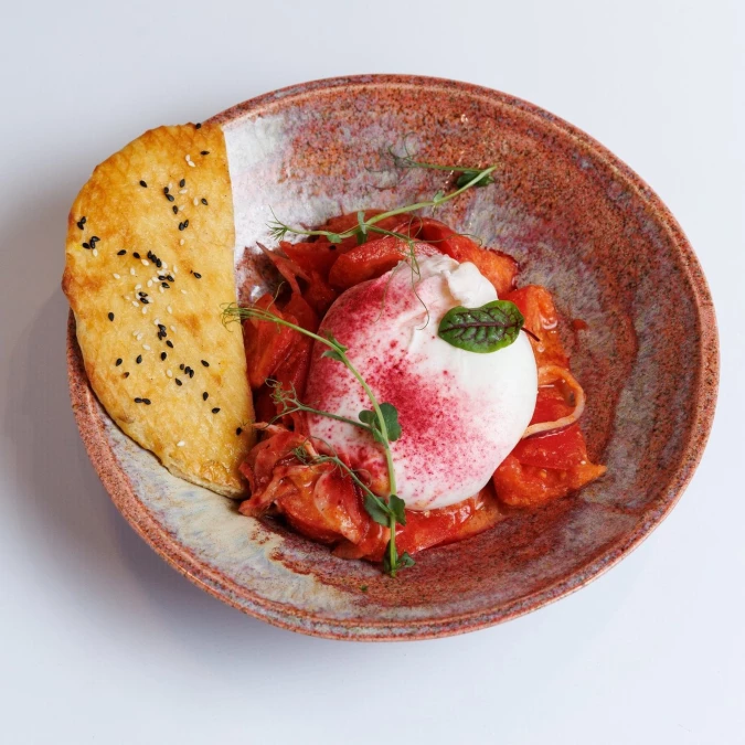 Томаты ким чи с бураттой 250г