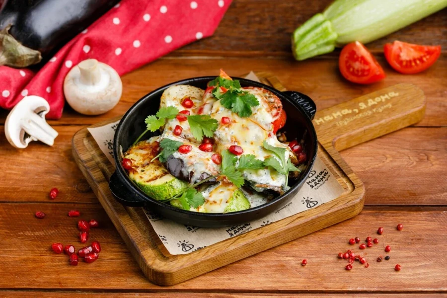 Овощи с сыром по-грузински