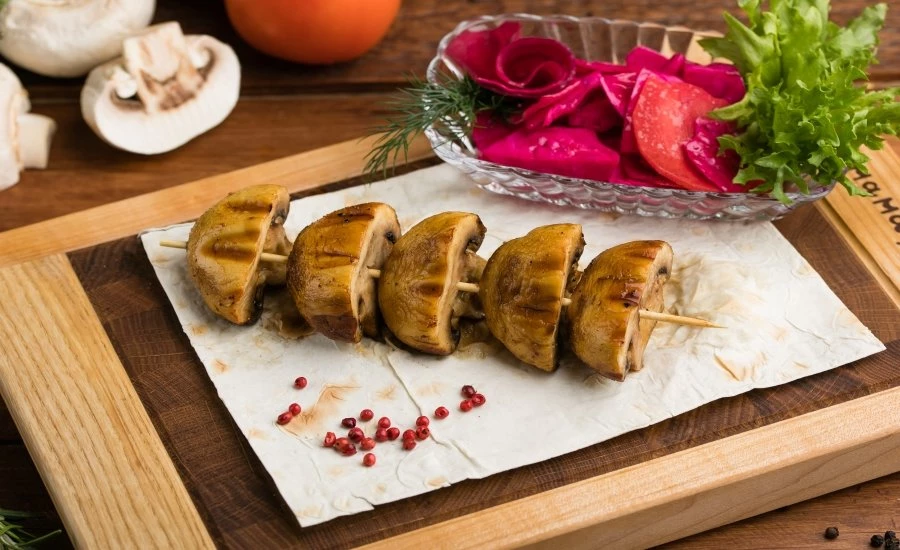 Шашлык из шампиньонов