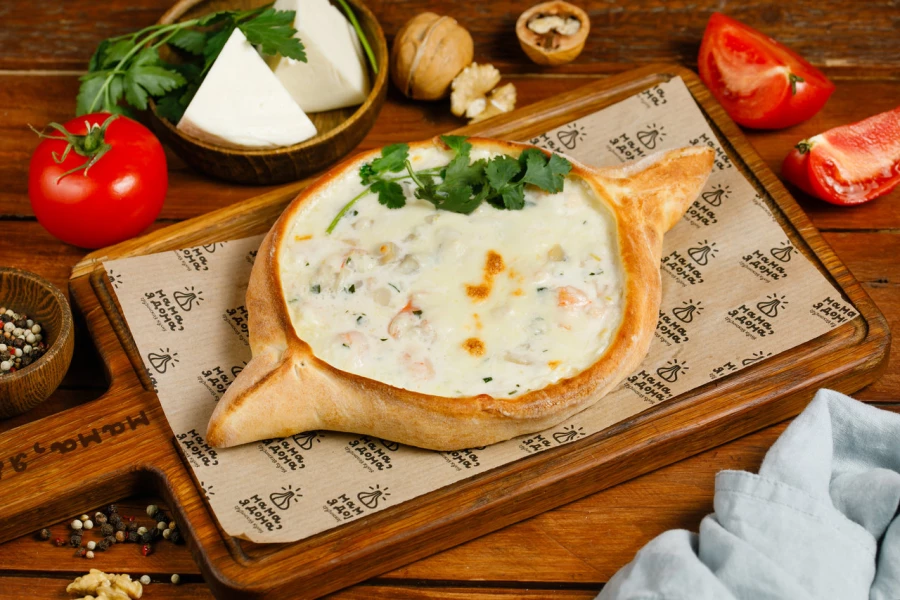 Хачапури с морепродуктами