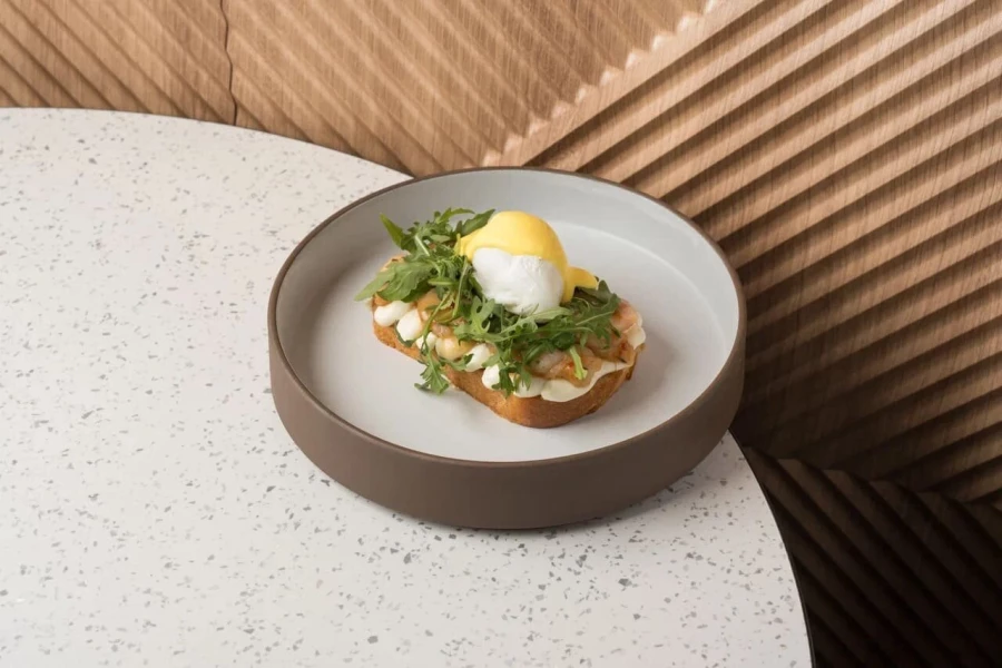 Тост с креветками