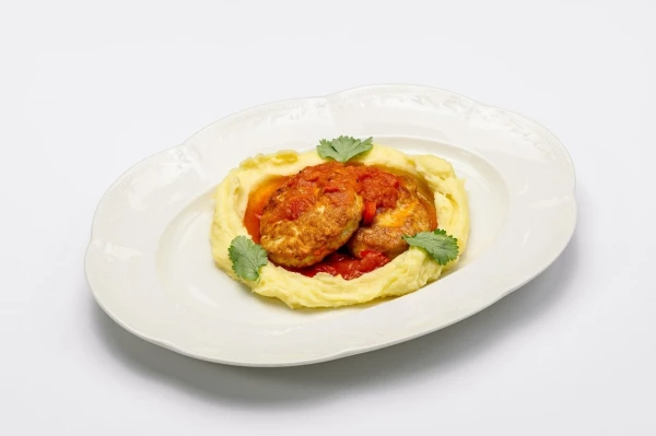 Куриные котлеты с карт пюре