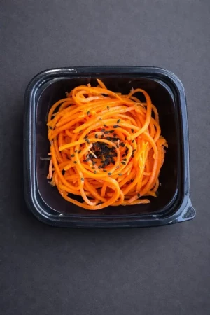 Корейская морковь с кунжутом