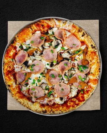 Ветчина грибы пицца