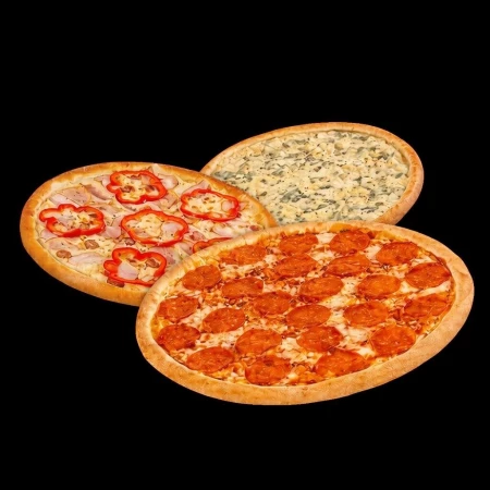 Комбо "Три пиццы на выбор" 30см