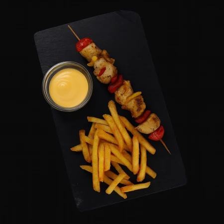 Куриный шашлычок с фри