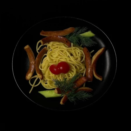 Макарошки с сосиской