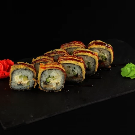 Ролл темпура угорь