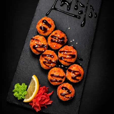 Ролл запеченный креветка