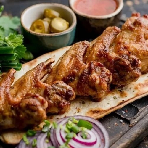 Шашлык из куриных крылышки