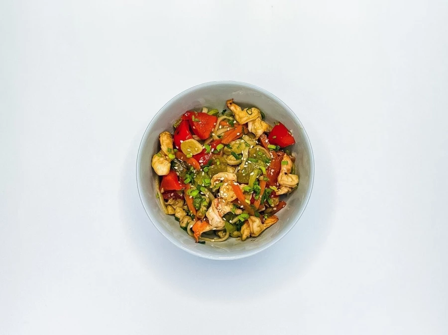 Удон с креветкой